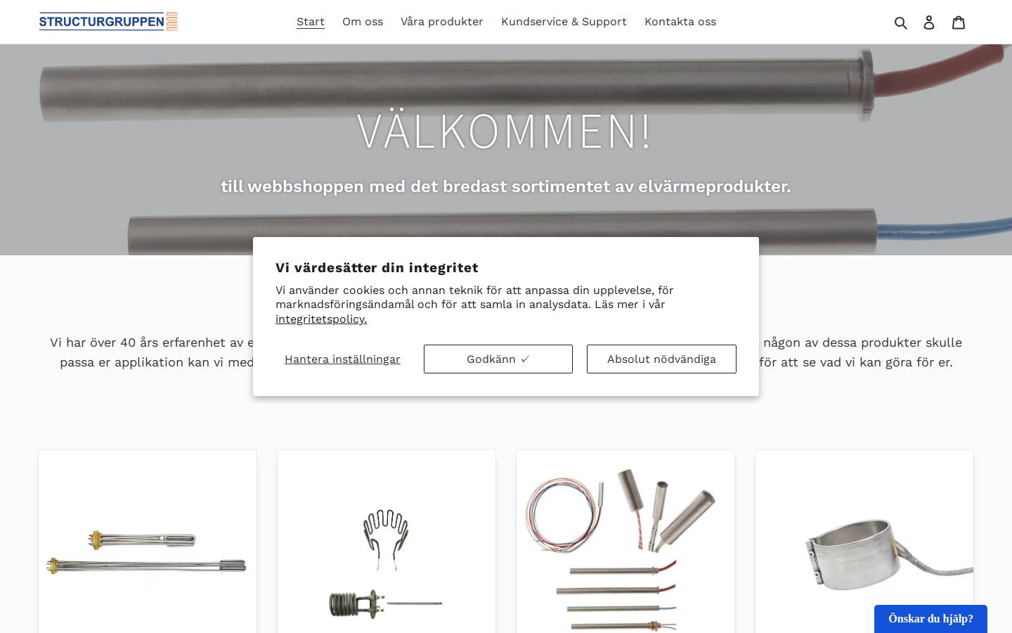 electricalheaters.com homepage screenshot