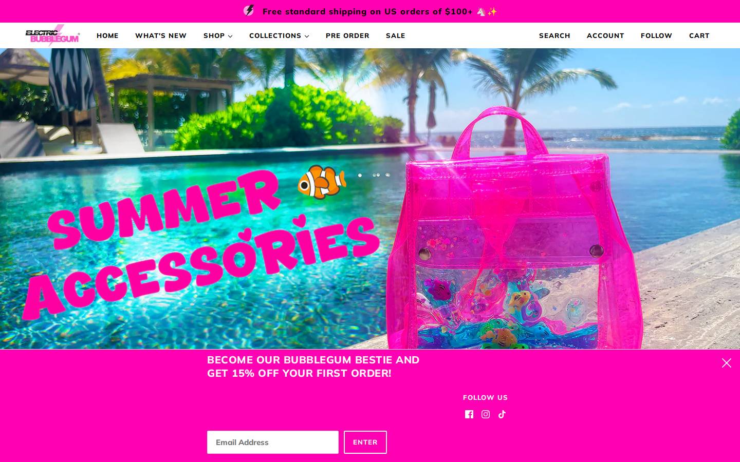 electricbubblegumshop.com homepage screenshot