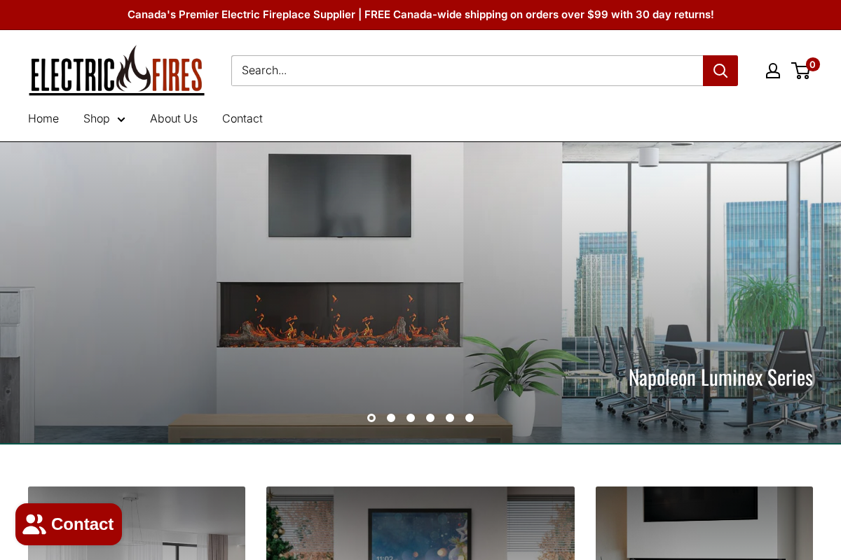ElectricFires homepage screenshot