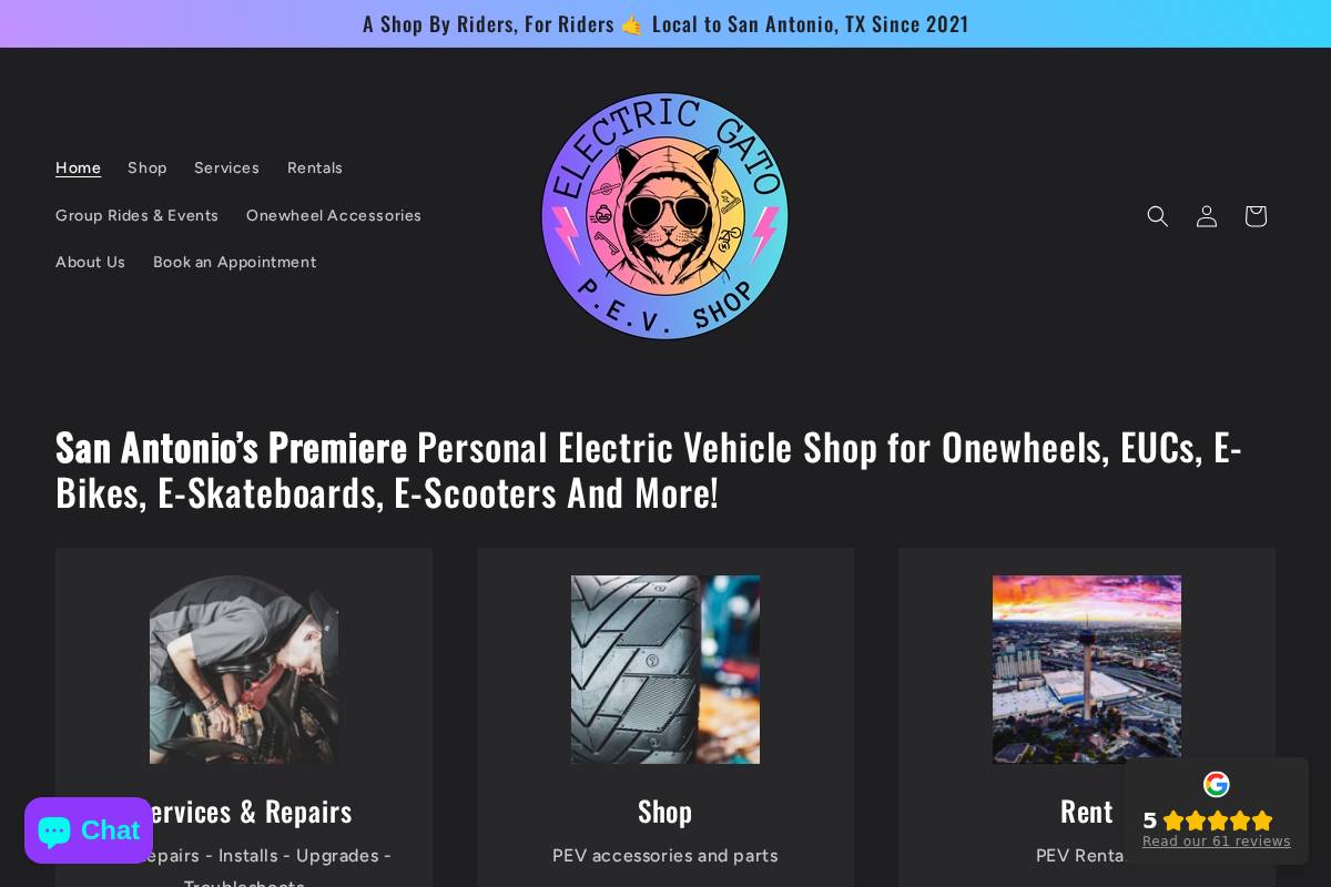 electricgato.com homepage screenshot