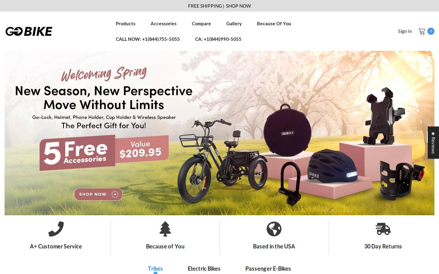 electricgobike.com homepage screenshot
