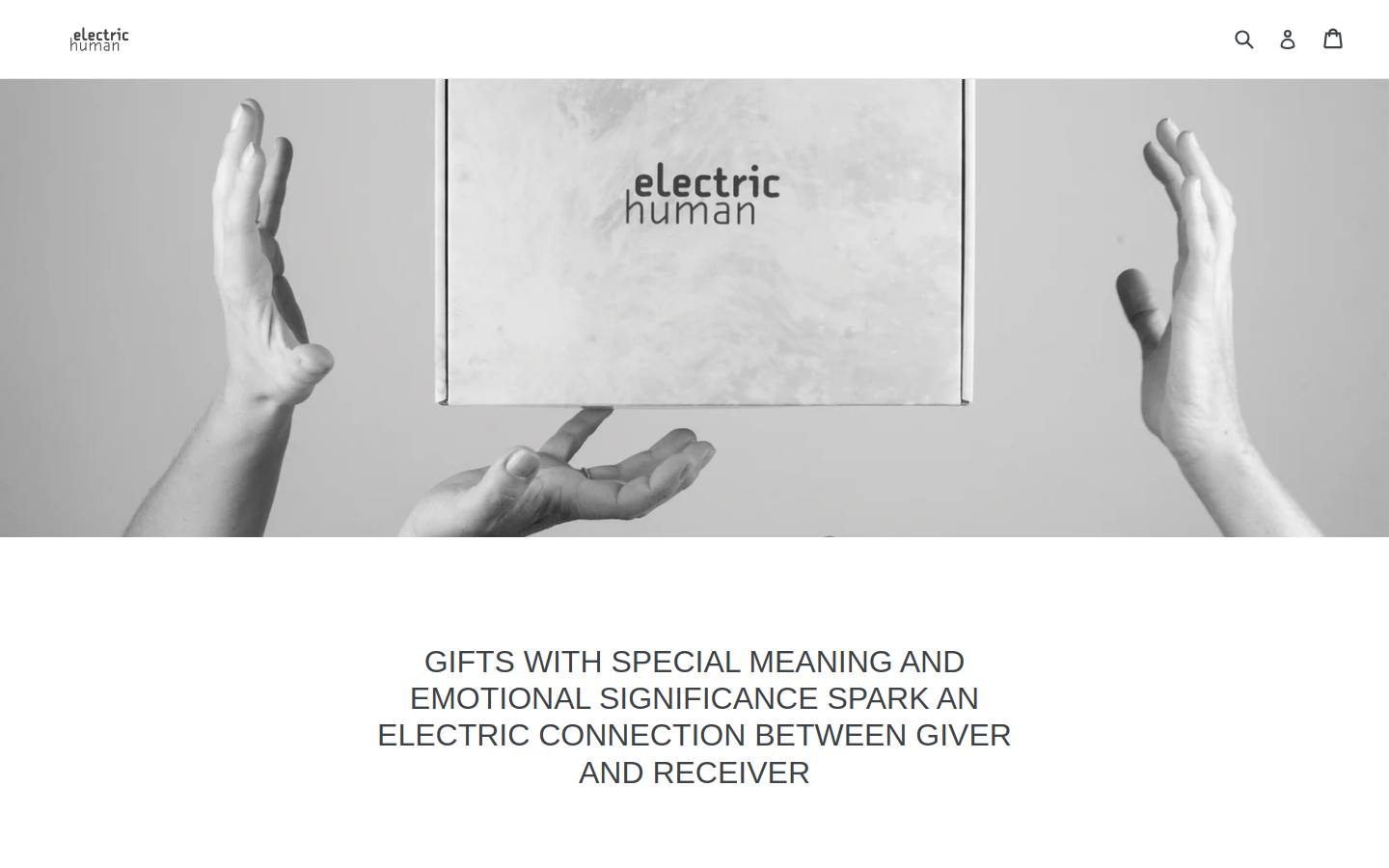 electrichuman.com homepage screenshot