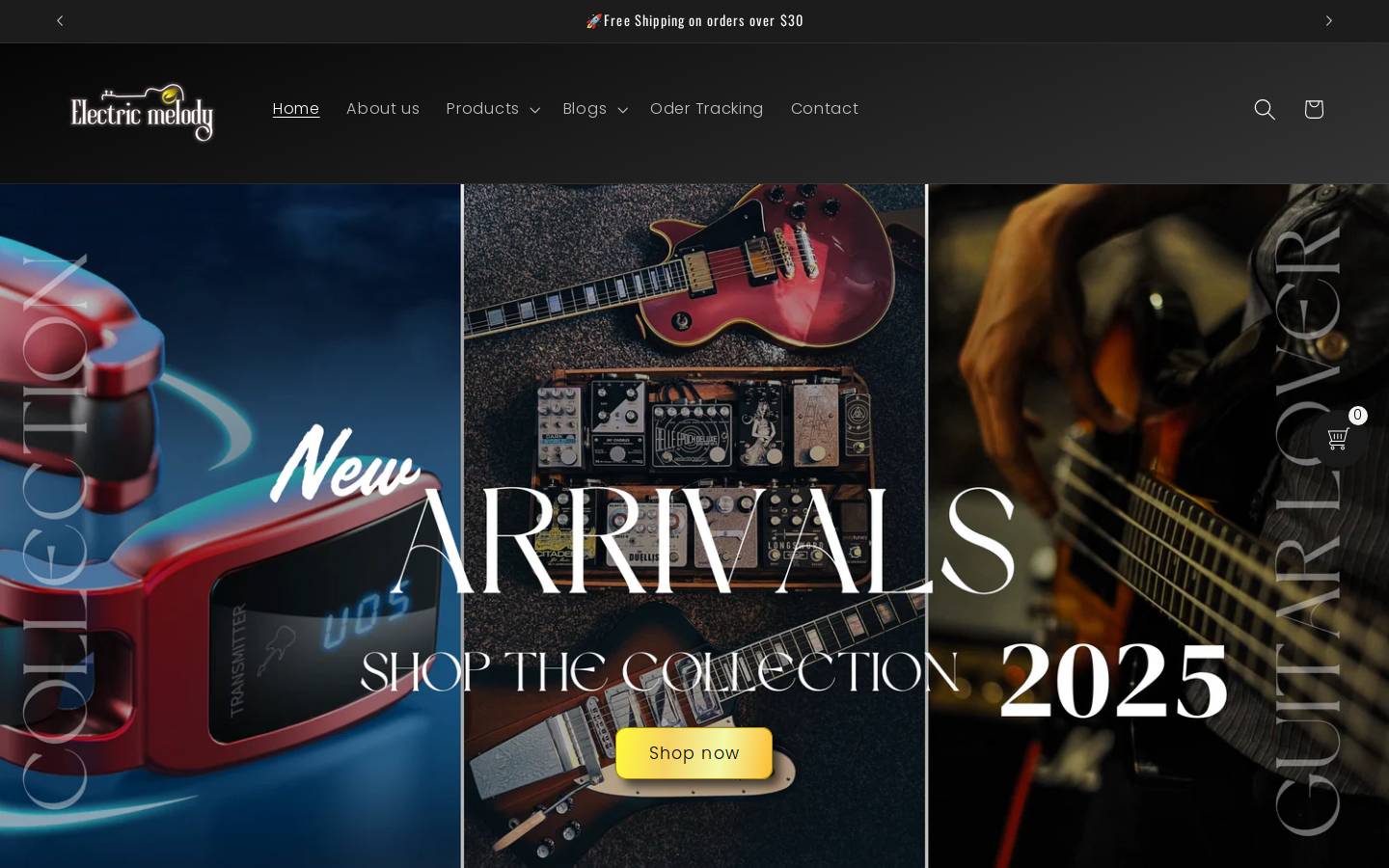 electricmelody.com homepage screenshot