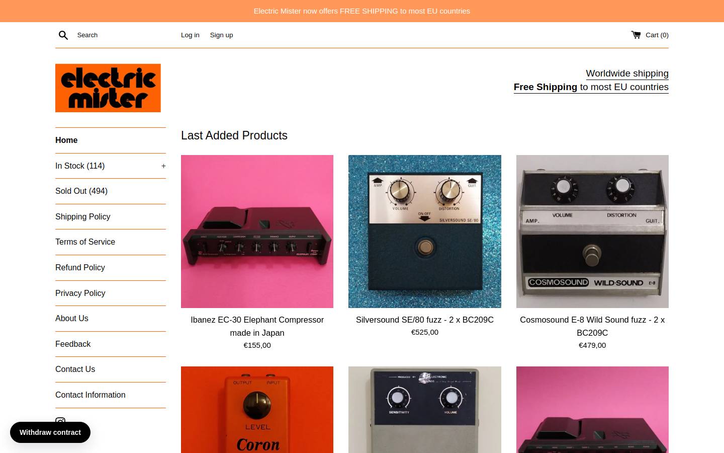 electricmister.com homepage screenshot