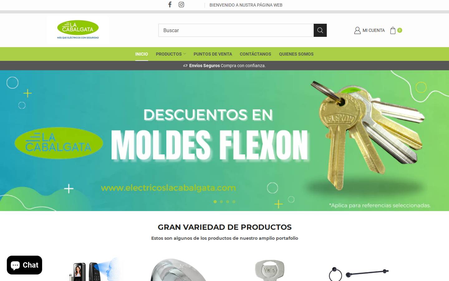 electricoslacabalgata.com homepage screenshot