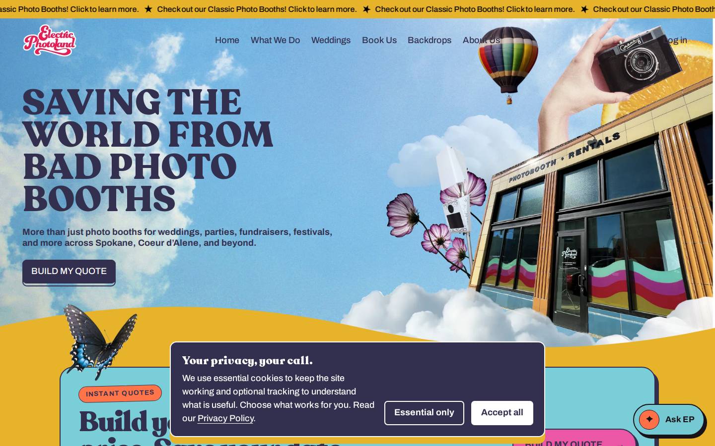 electricphotoland.co homepage screenshot