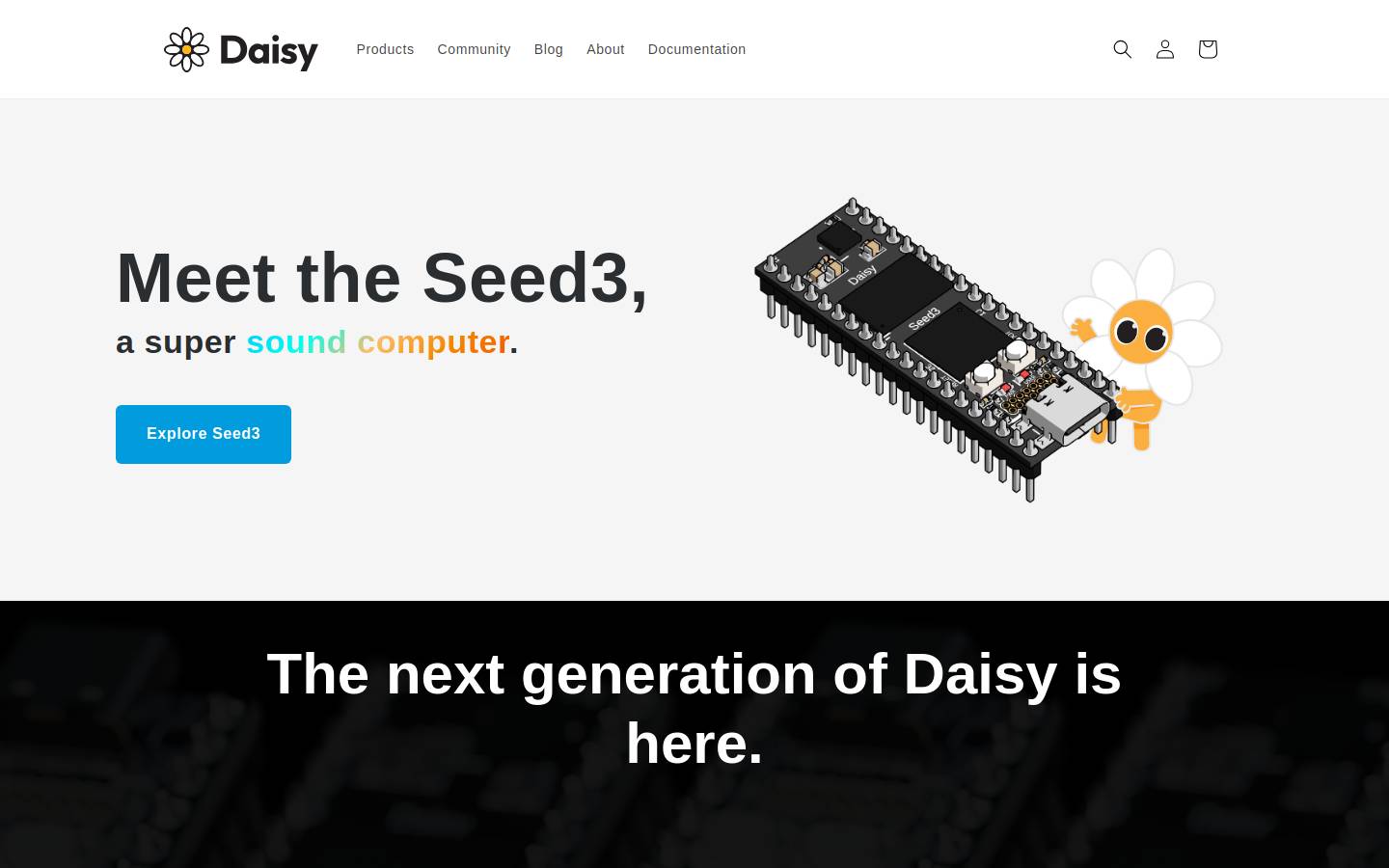 electro-smith.com homepage screenshot