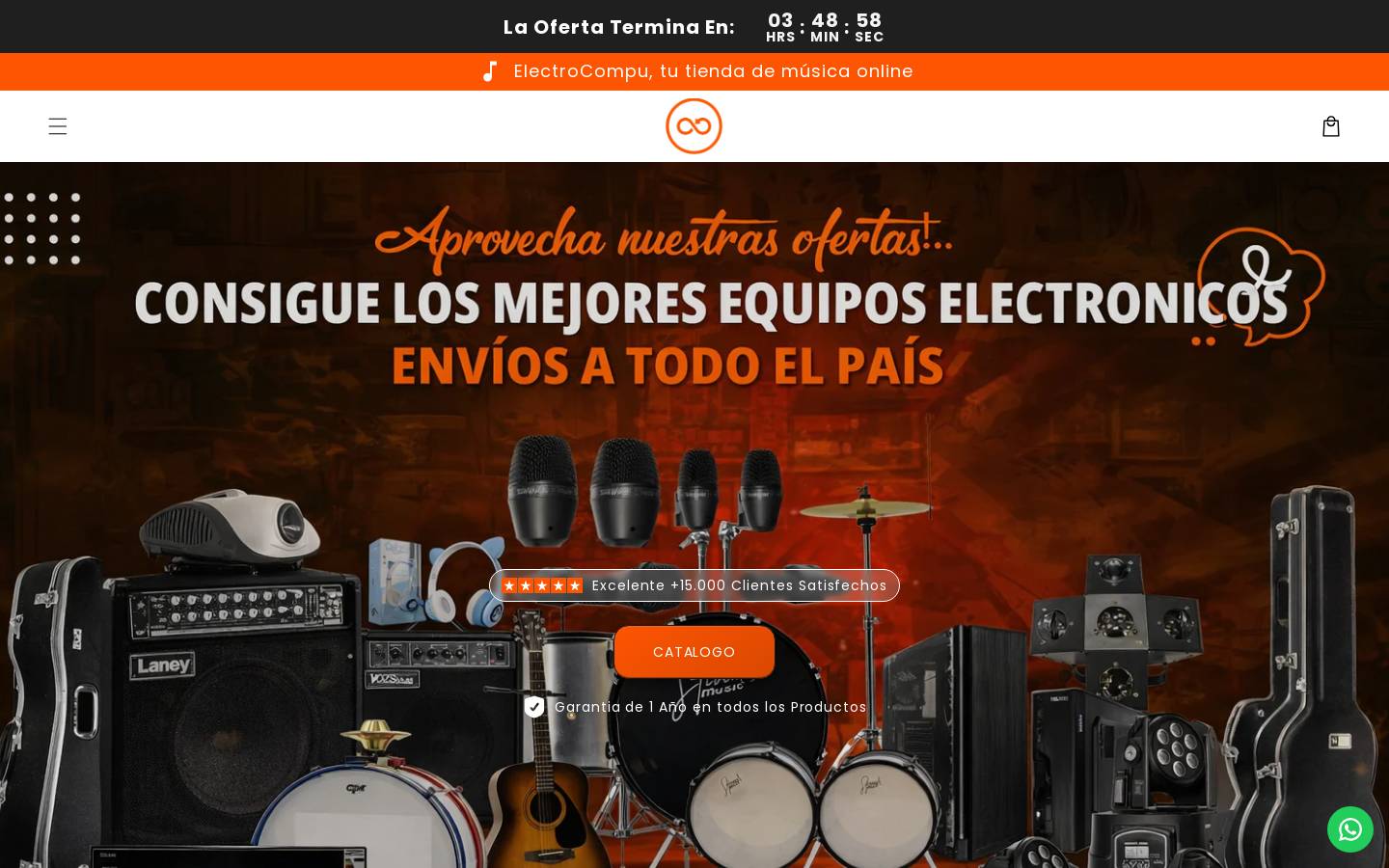 electrocompu.store homepage screenshot