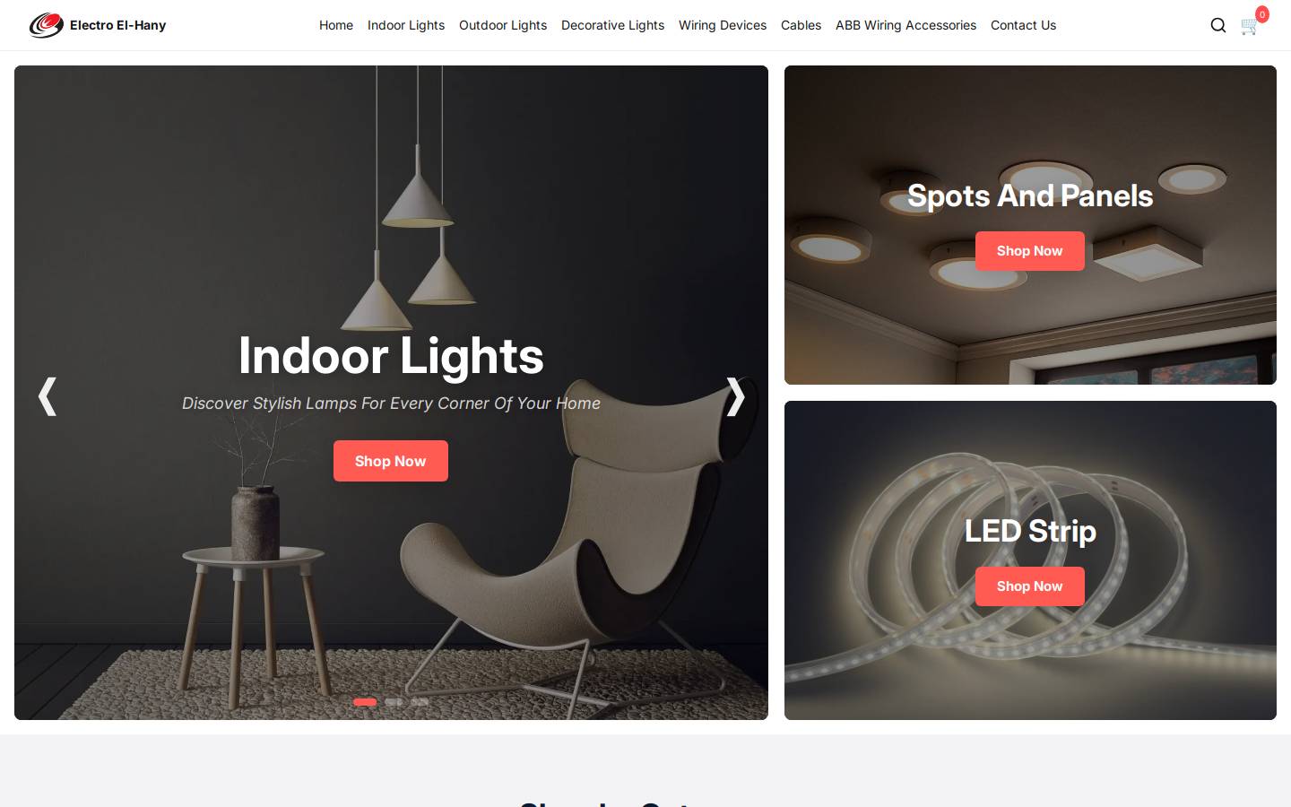 electroelhany.store homepage screenshot