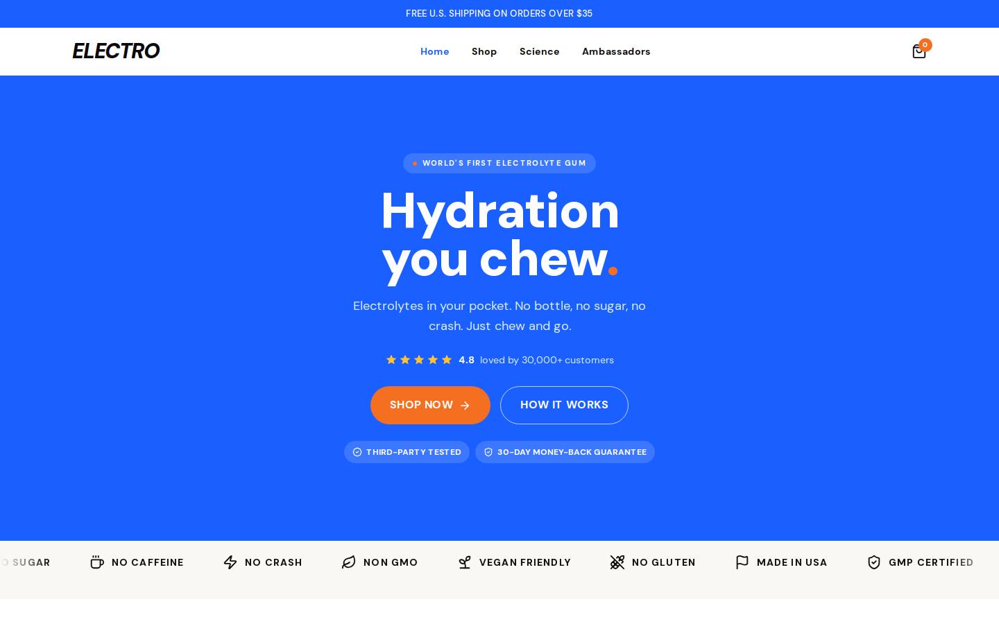 electrogum.com homepage screenshot