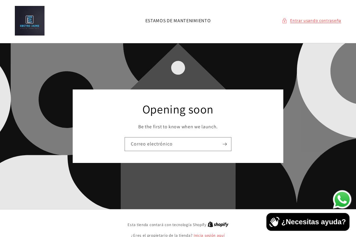 electrojaime.com homepage screenshot