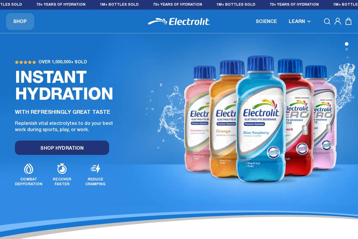 electrolit.com homepage screenshot