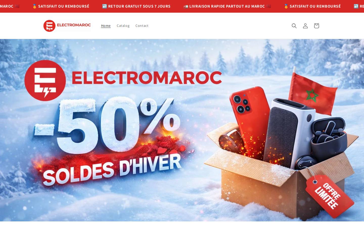 electromaroc.ma homepage screenshot