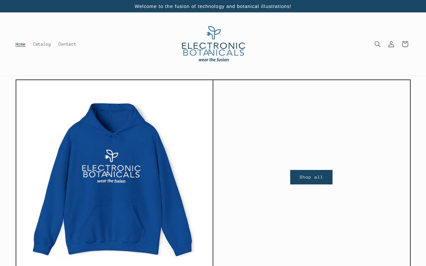electronicbotanicals.com homepage screenshot