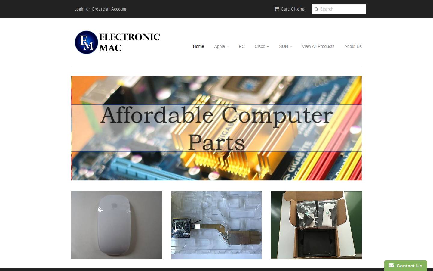 electronicmac.com homepage screenshot