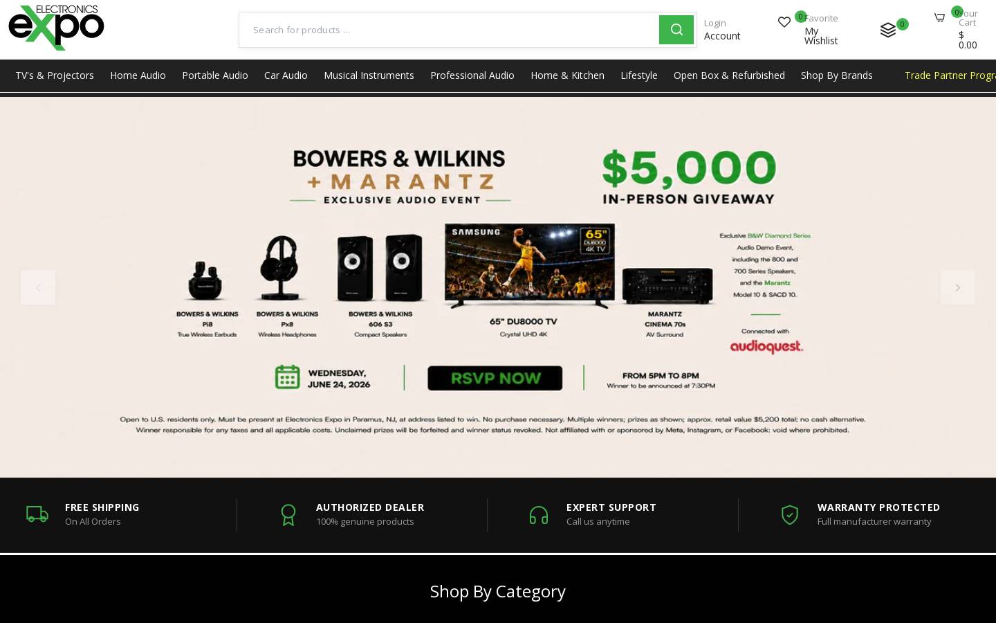 electronics-expo.com homepage screenshot