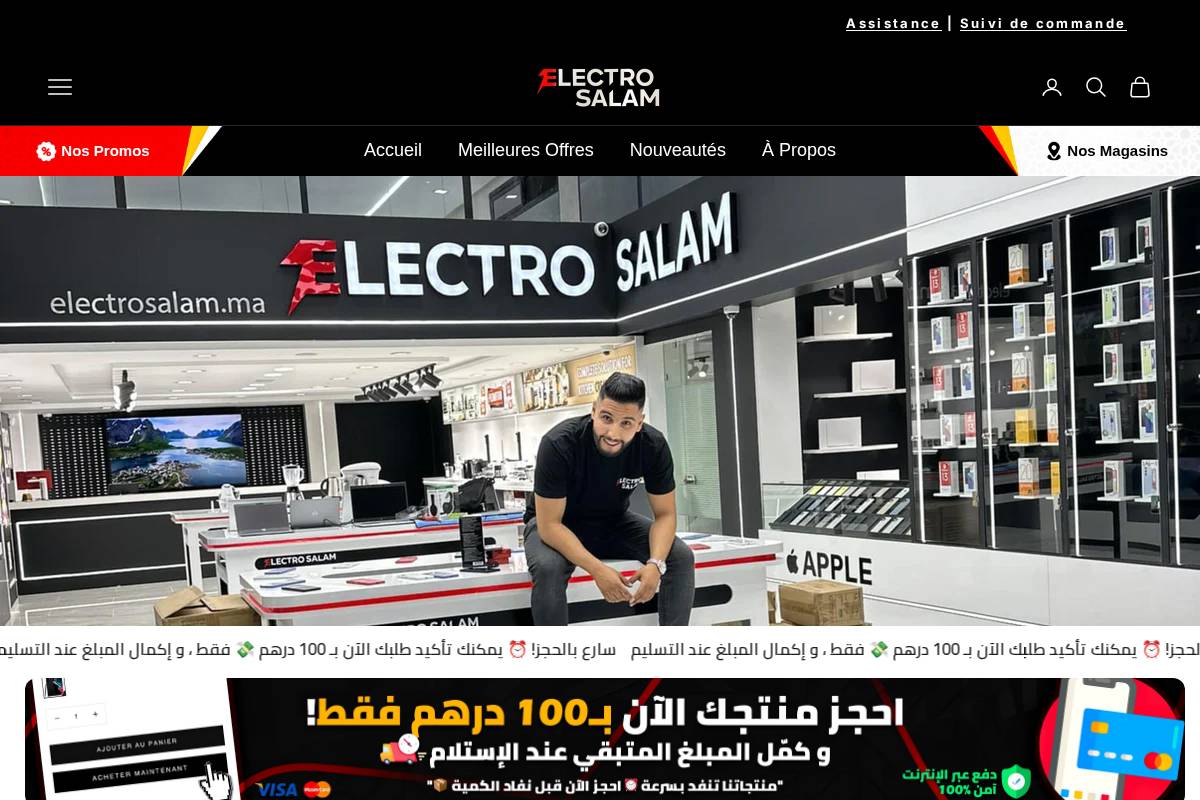 Electrosalam homepage screenshot