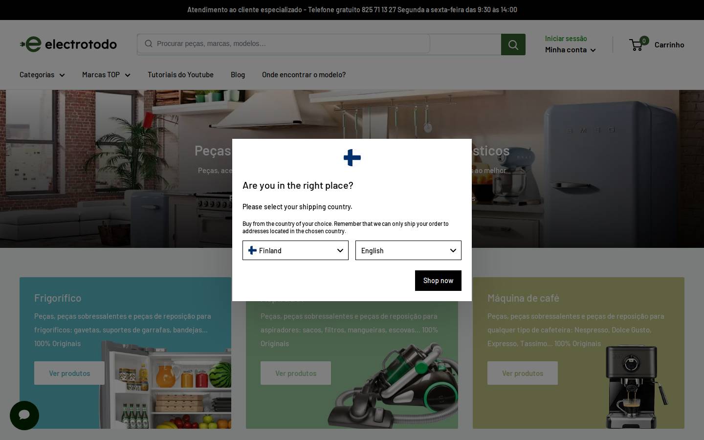 electrotodo.pt homepage screenshot
