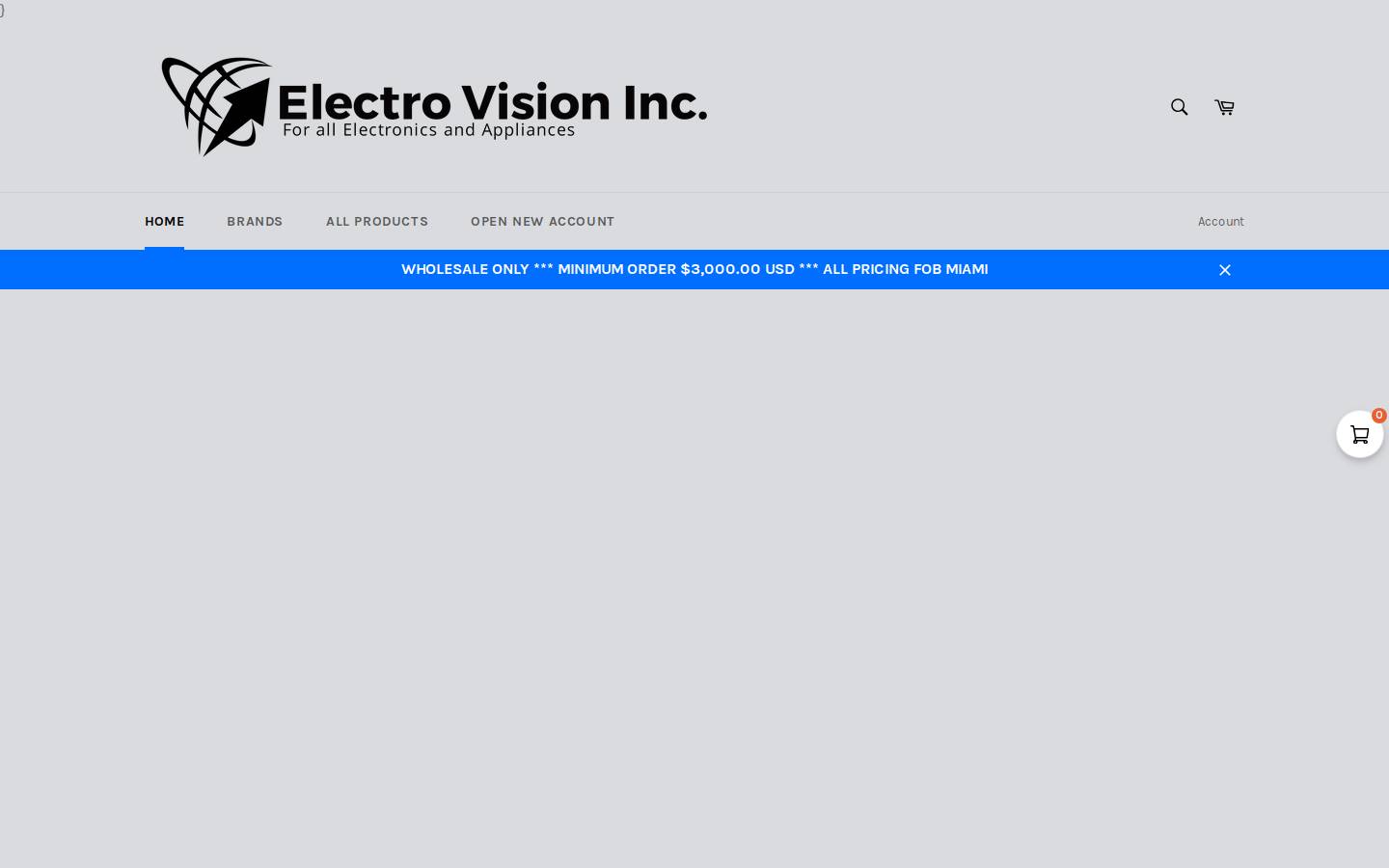 electrovisioninc.com homepage screenshot