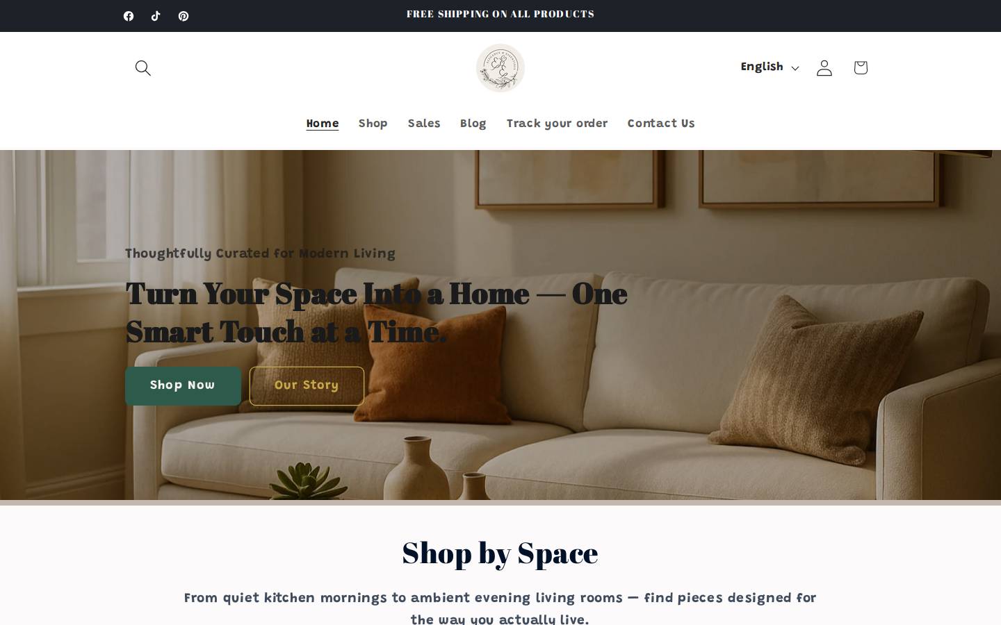 eleganceandessentials.com homepage screenshot