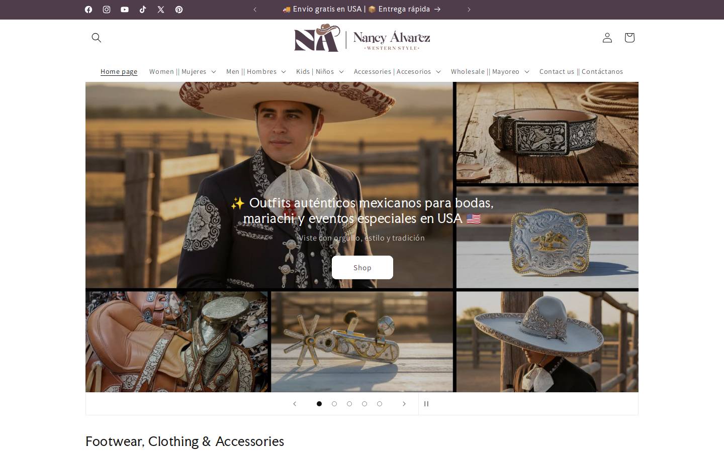 eleganciademexico.com homepage screenshot