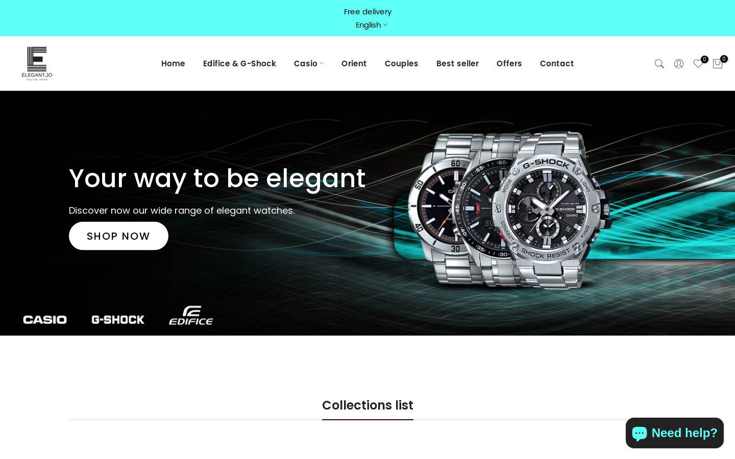 elegant-online.com homepage screenshot