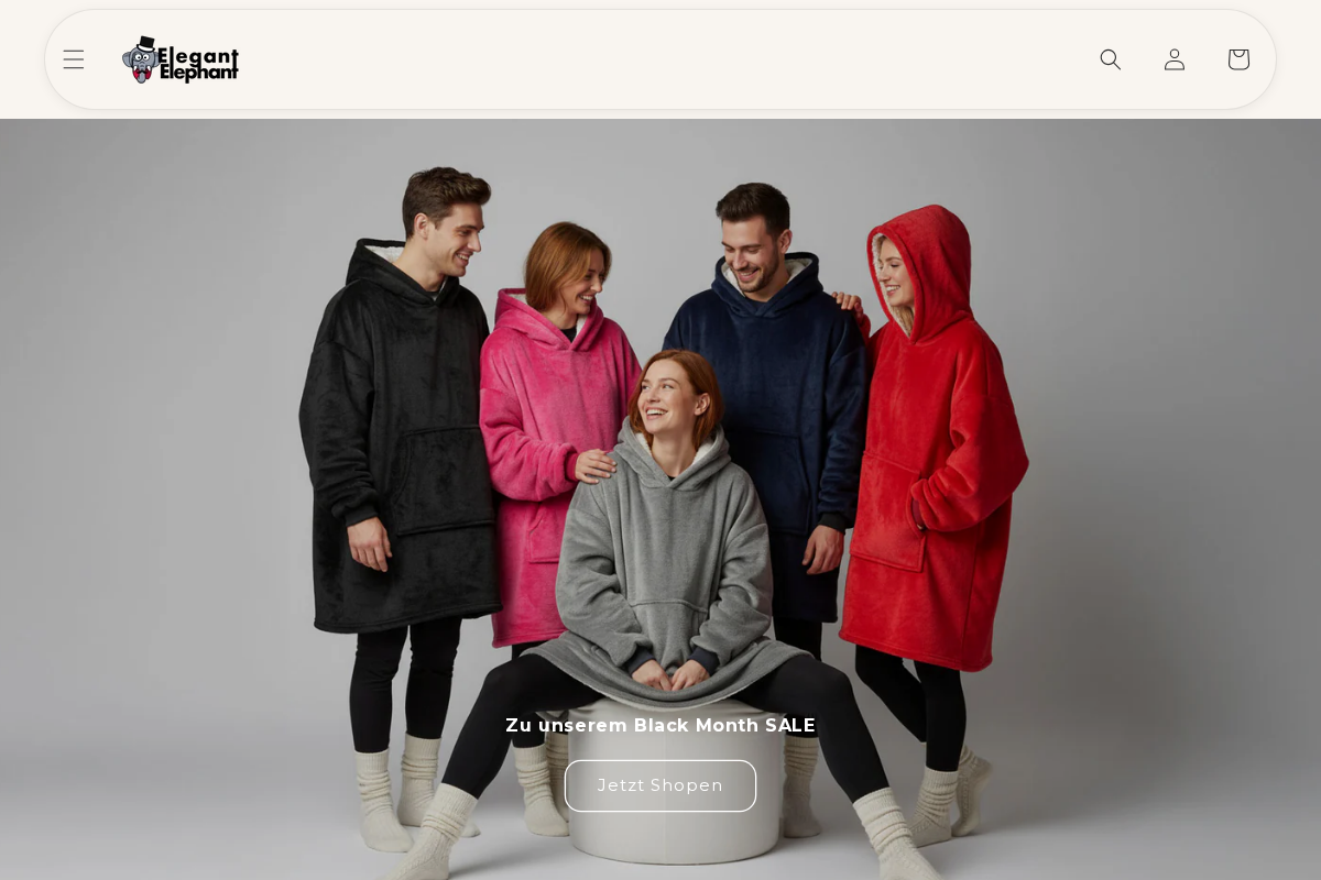 Elegant Elephant homepage screenshot