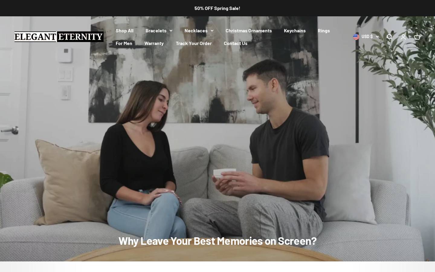 Elegant Eternity homepage screenshot