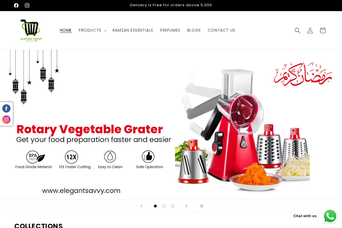 Elegantsavvy homepage screenshot