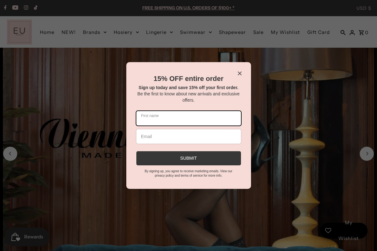 Elegantup homepage screenshot