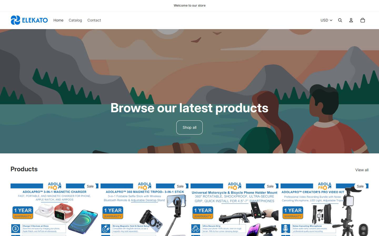 elekato.com homepage screenshot