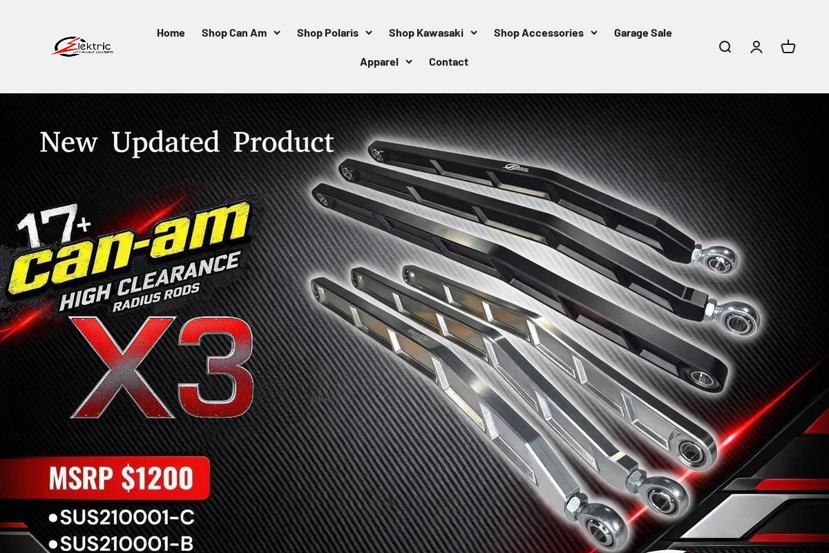 elektricoffroad.com homepage screenshot