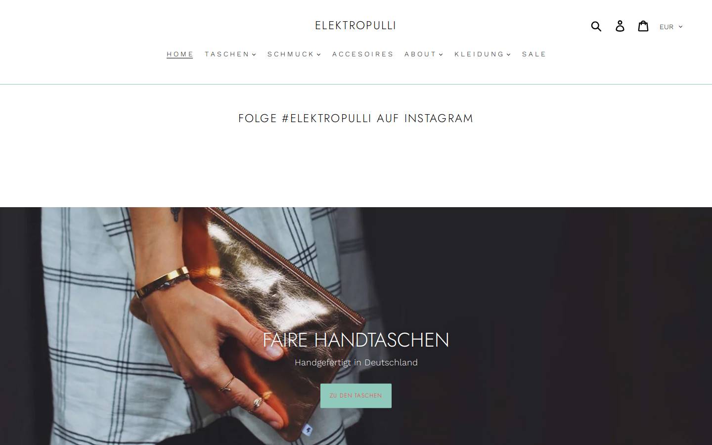 Elektropulli homepage screenshot