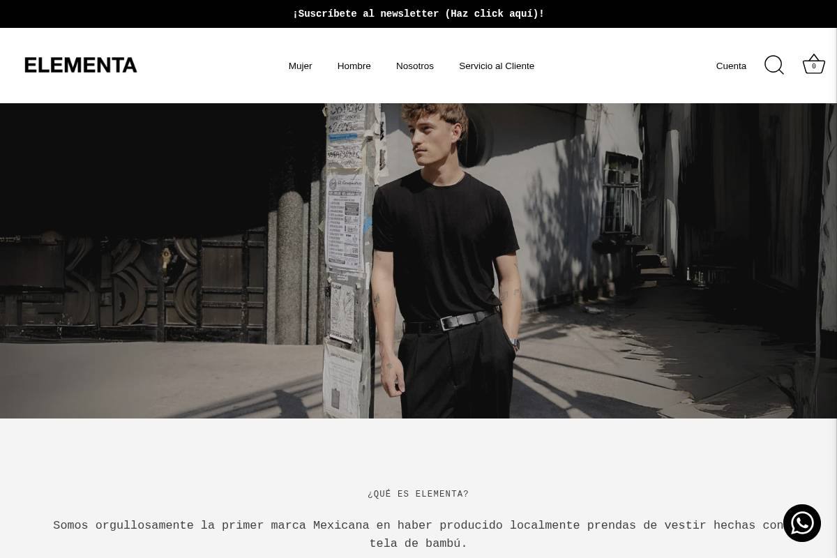 elementa.mx homepage screenshot