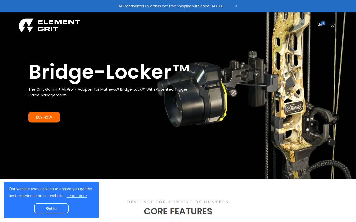 elementgrit.com homepage screenshot