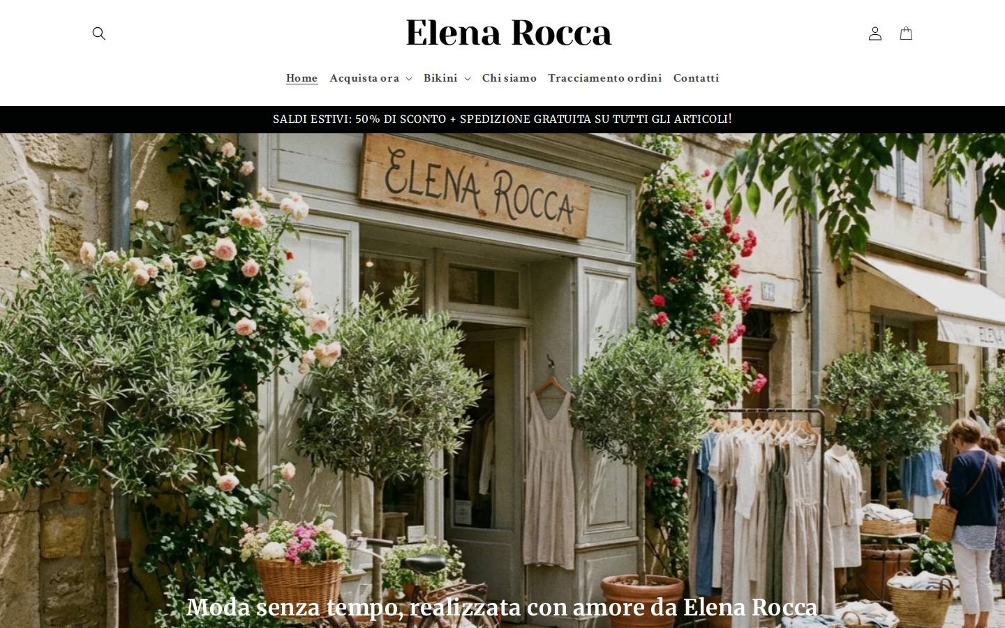 Elenarocca homepage screenshot