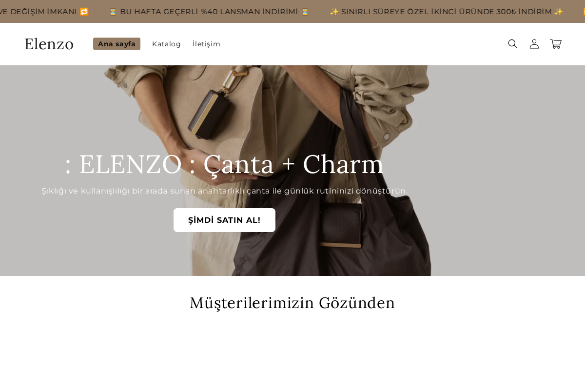 Elenzo homepage screenshot