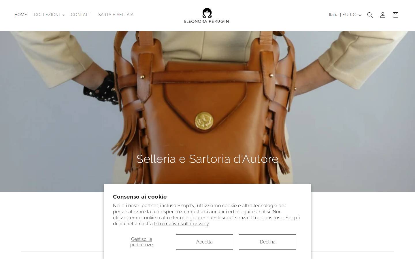 eleonoraperugini.it homepage screenshot