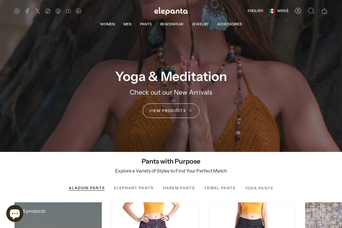 elepanta.com homepage screenshot