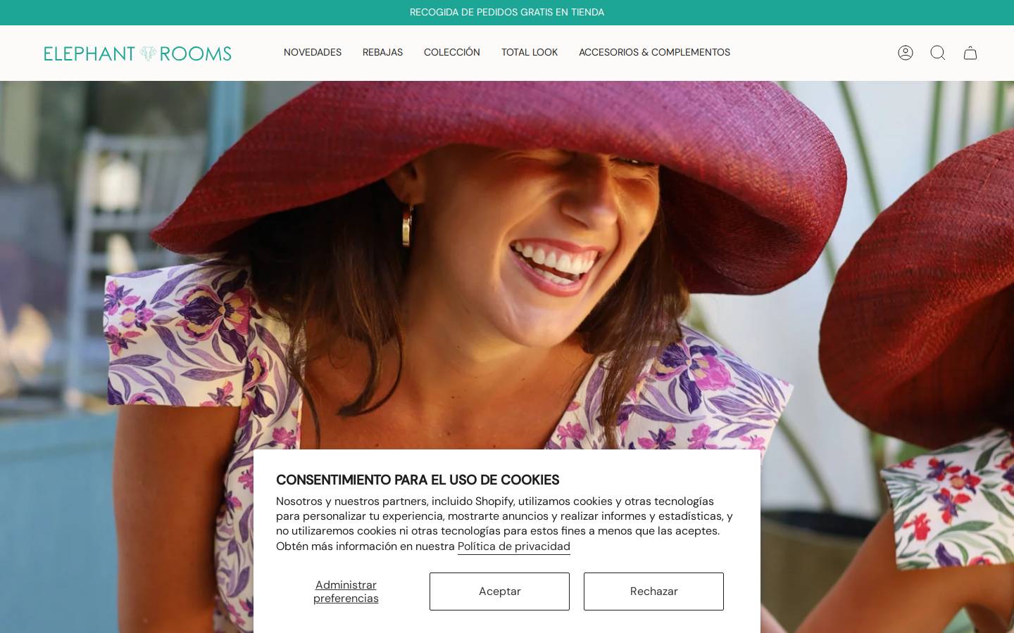 Elephantrooms homepage screenshot