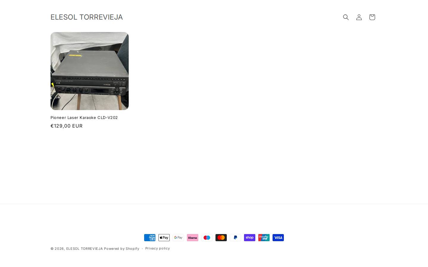 elesol.es homepage screenshot