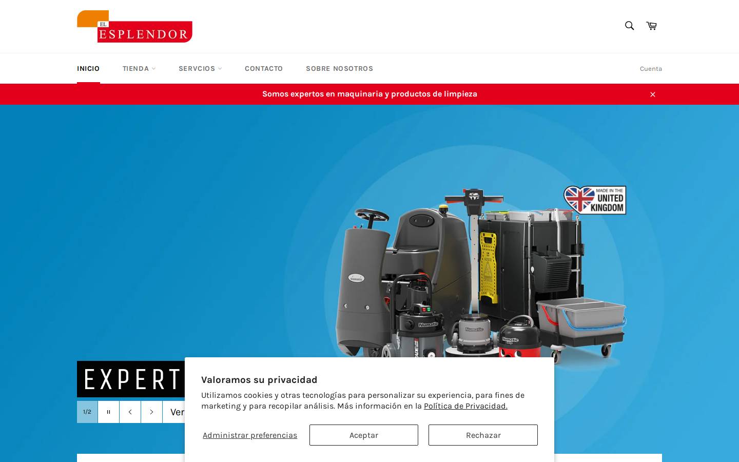 elesplendor.com homepage screenshot