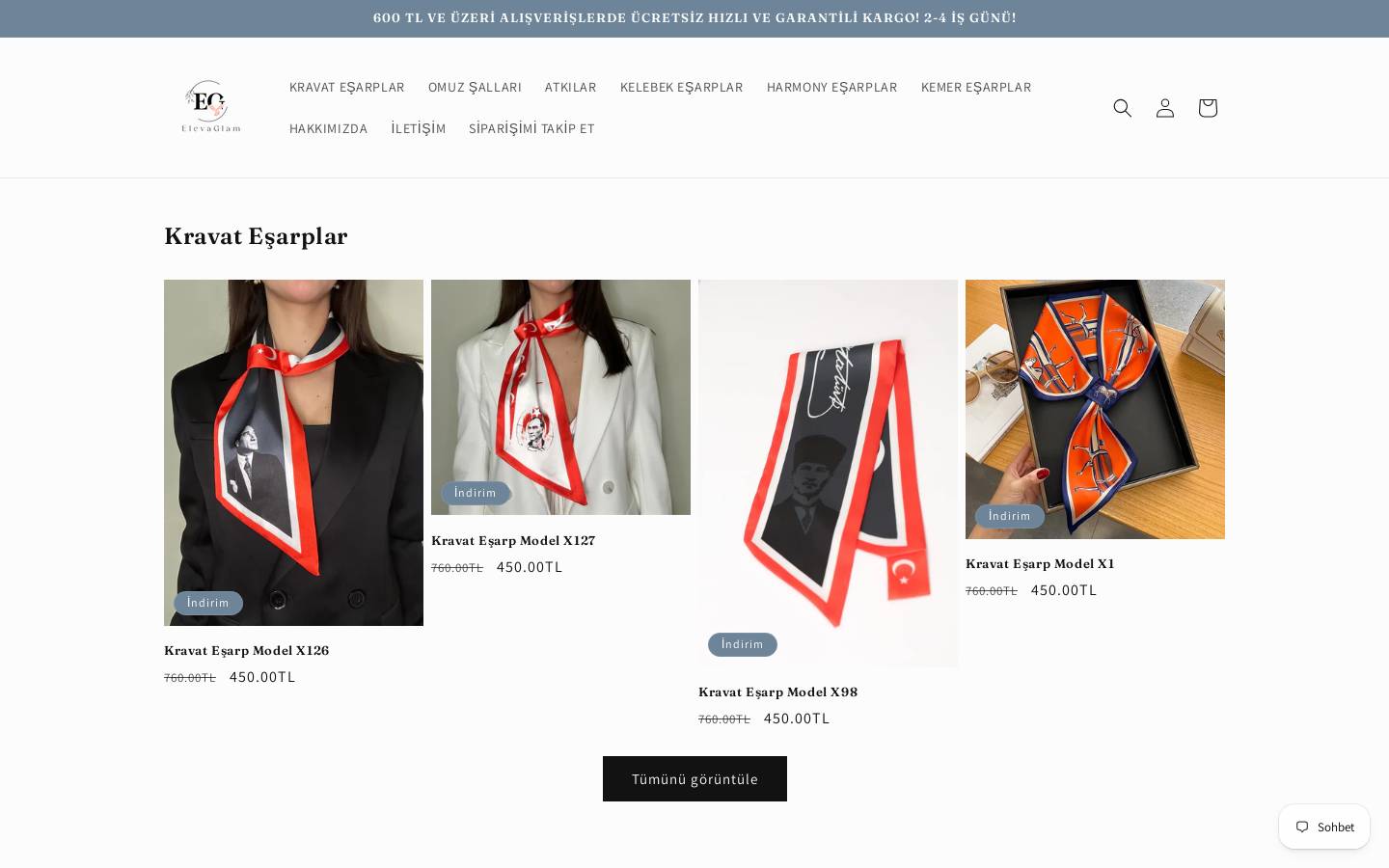 elevaglam.com homepage screenshot