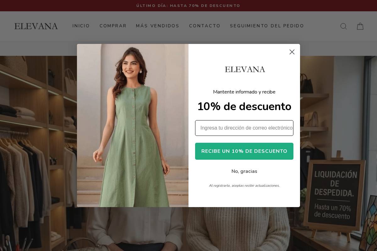 elevana-madrid.com homepage screenshot