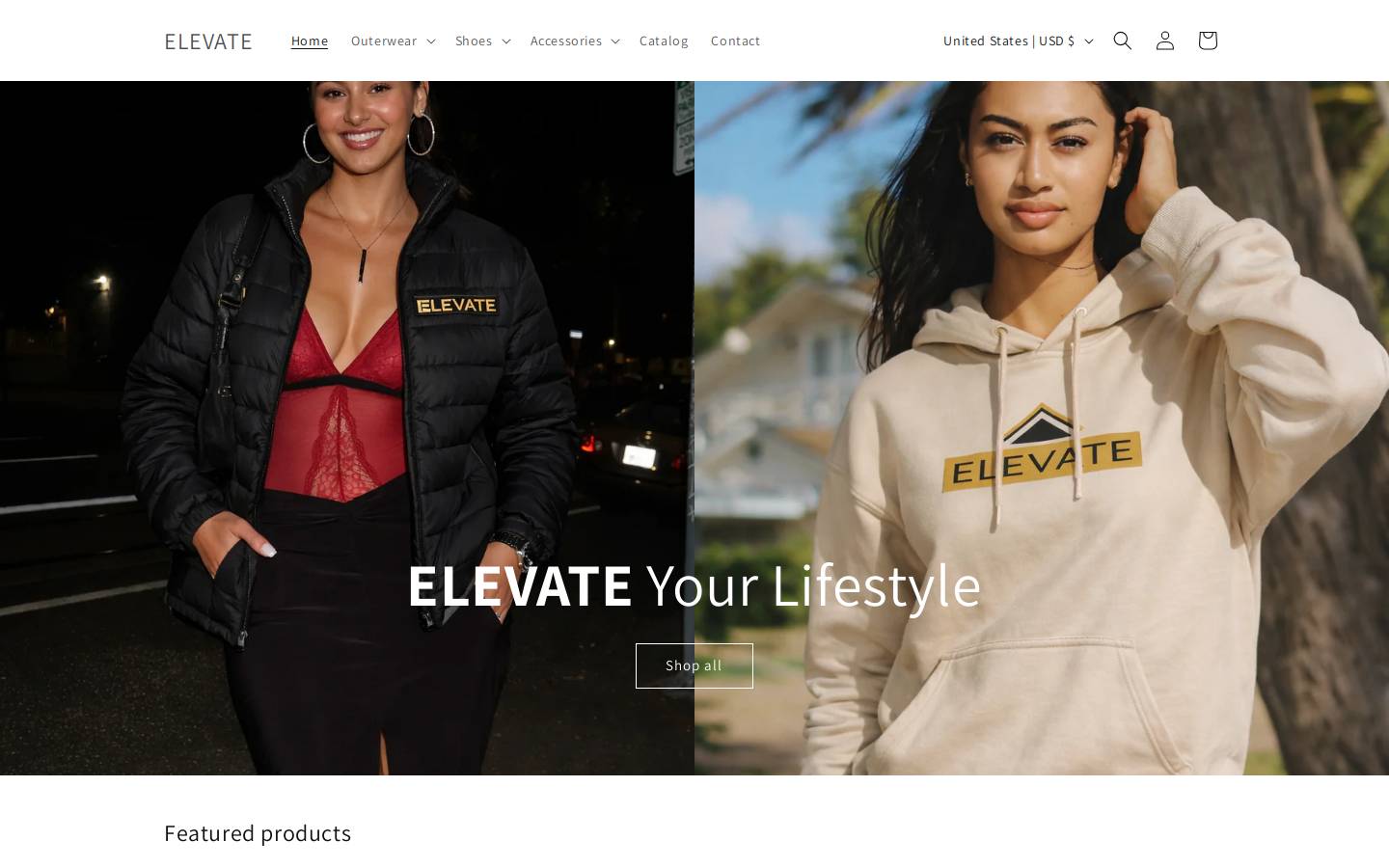 elevate-culture.shop homepage screenshot