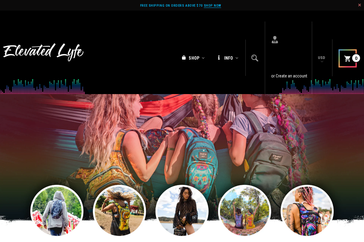 elevatedlyfe.com homepage screenshot