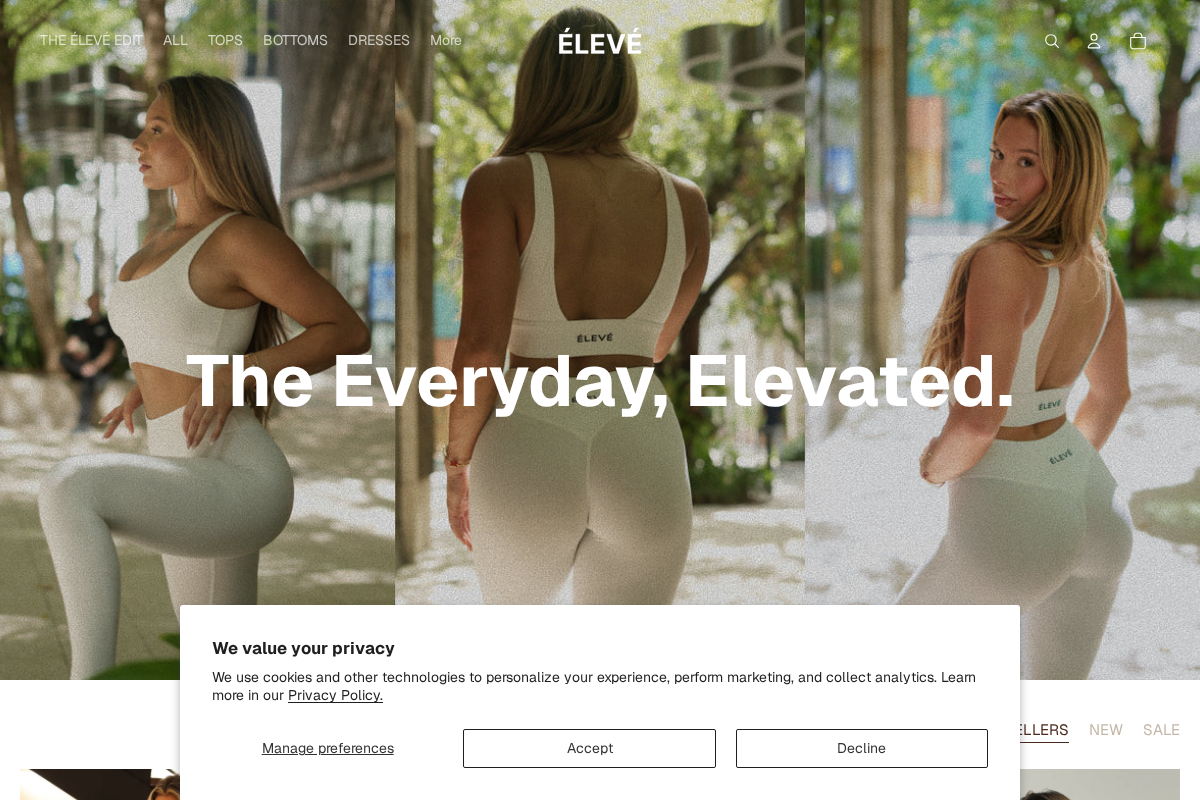 ELEVE homepage screenshot