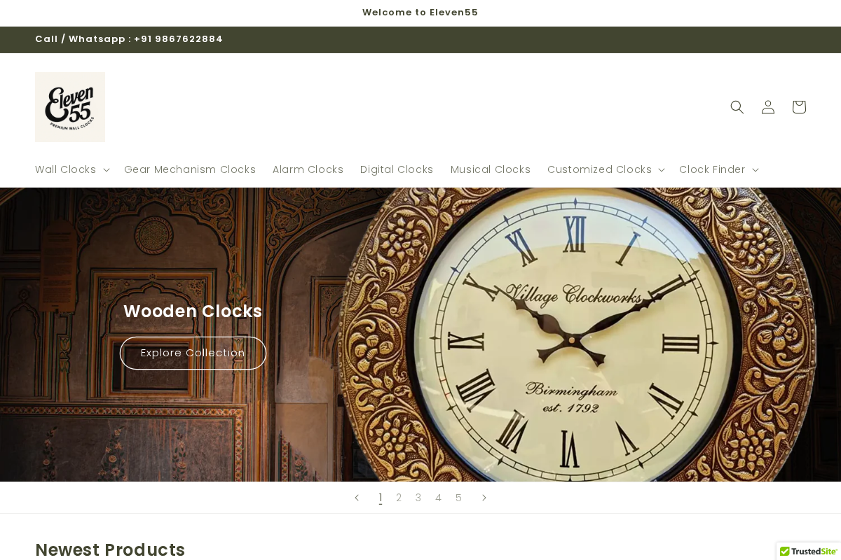 Eleven55 homepage screenshot