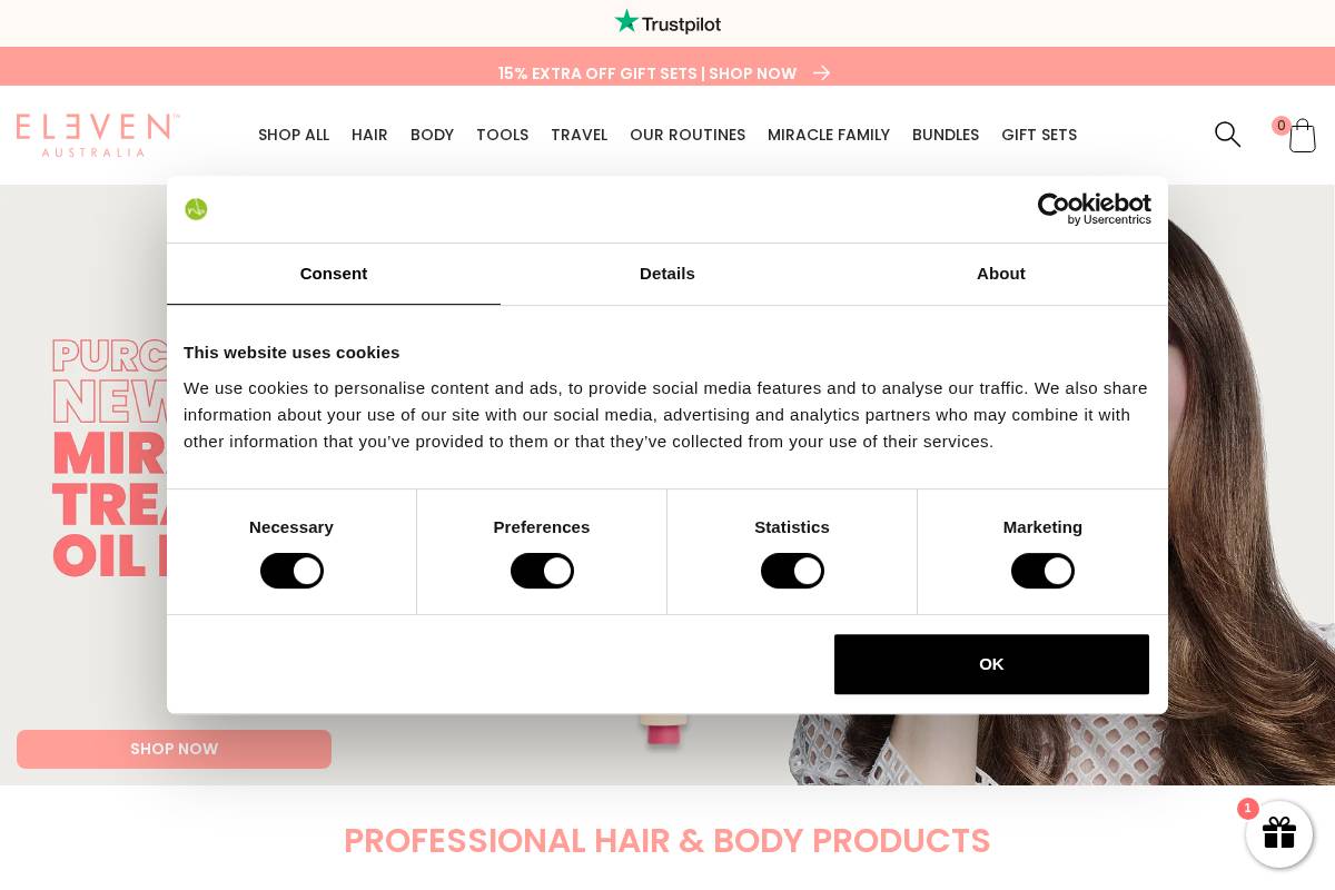 Elevenaustralia homepage screenshot