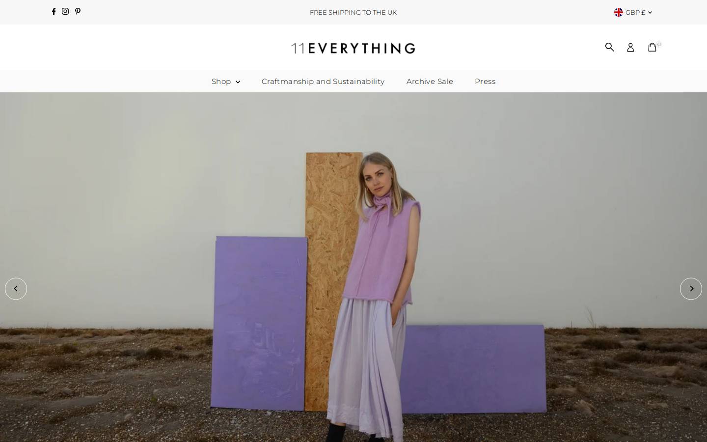 eleveneverything.com homepage screenshot